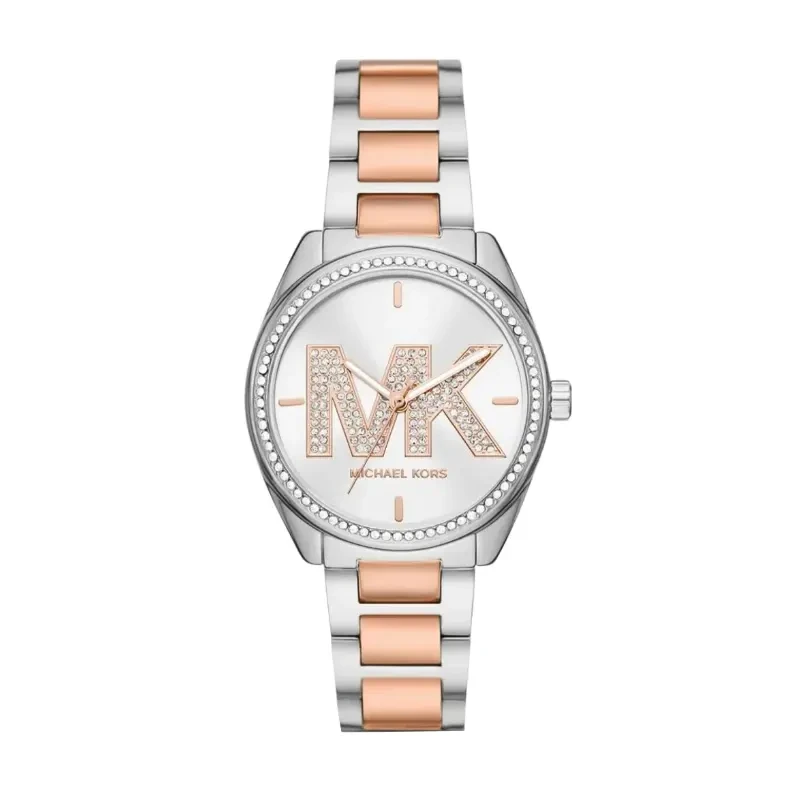 Michael Kors Janelle Silver Dial Two-toneLadies Watch- MK7383
